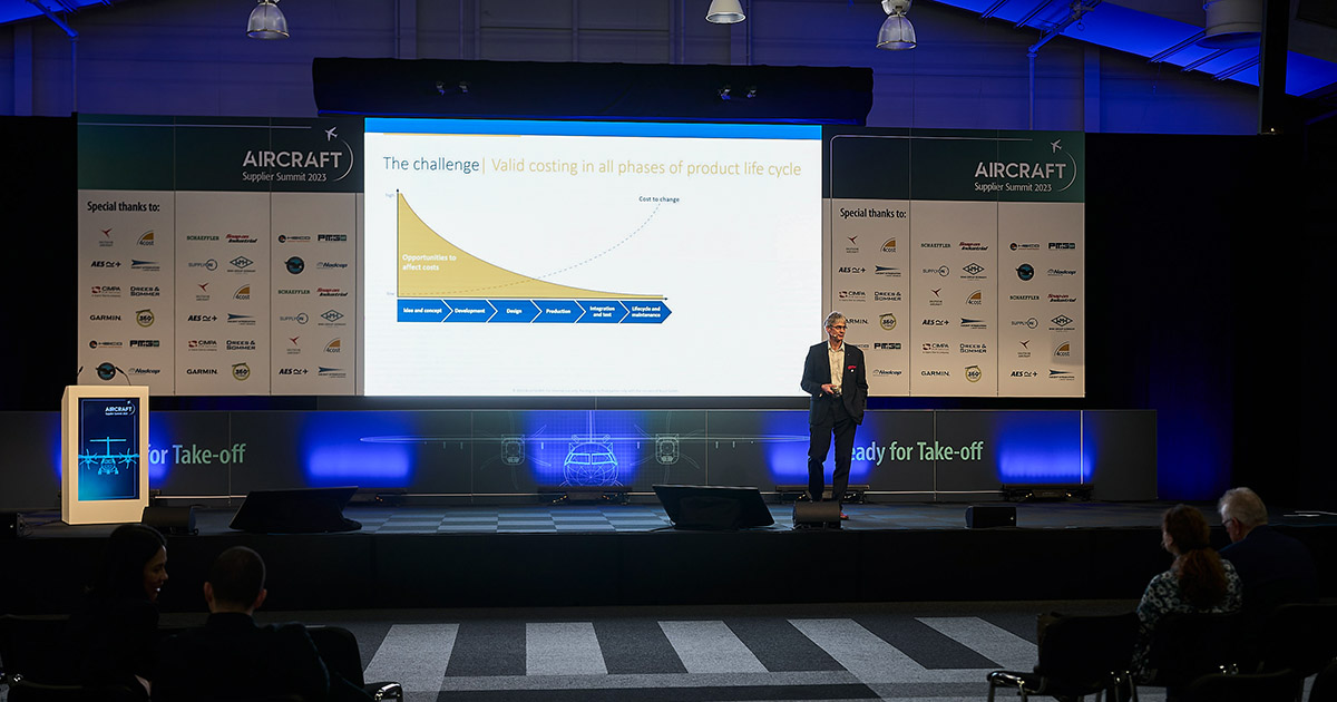 4cost als Sponsor und Austeller auf dem AIRCRAFT Supplier Summit 2023